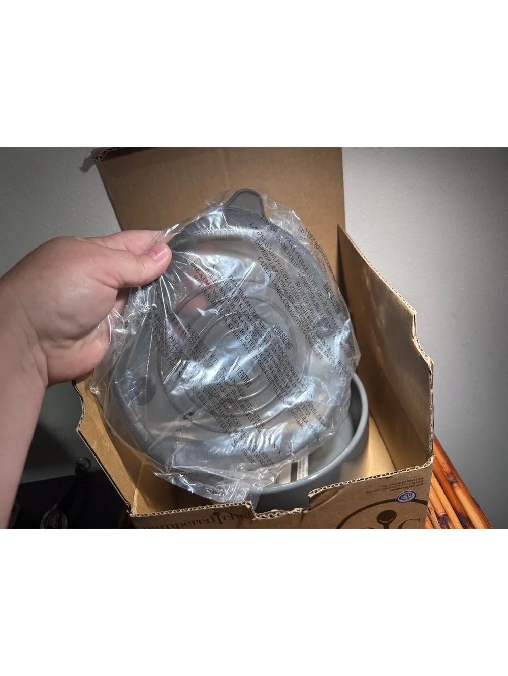 Pampered Chef Quick Cooker Ceramic Pot 100043 New Open Box Silicone Lid